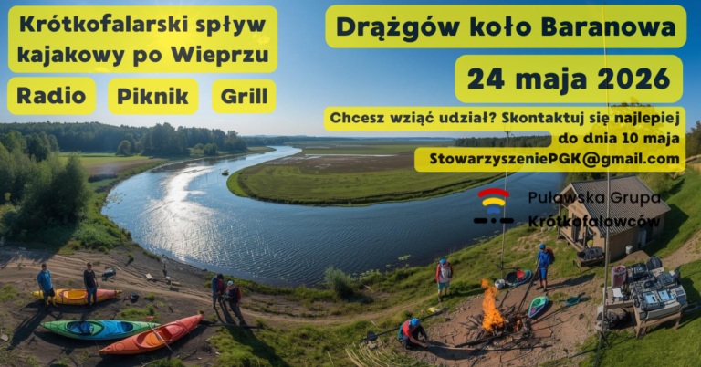 Piknik ze spływem kajakowym po Wieprzu 24.05.2026
